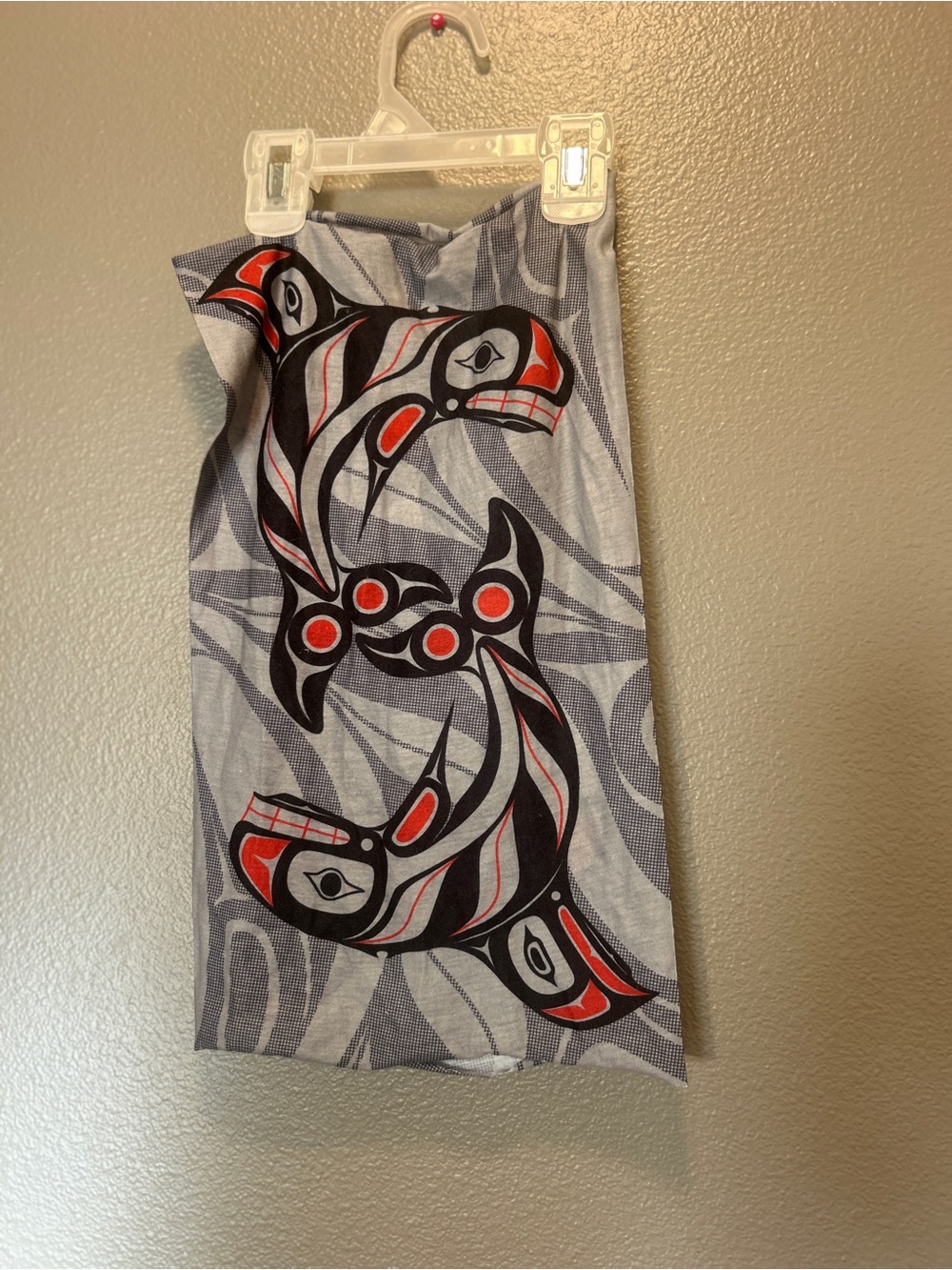 Haida Nation Raven Fin Killer Whale Neck Gaiter Face Mask Darrel Amos Indigenous - Picture 3 of 3